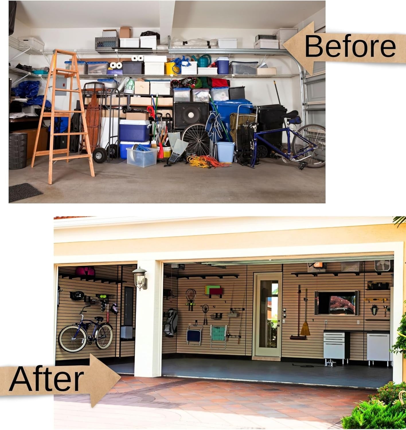 Heavy Duty Black Ladder Hooks - Space-Saving Wall Mount Brackets for Garage & Shed, Organize Ladders, Folding Chairs & Tools with Ease!