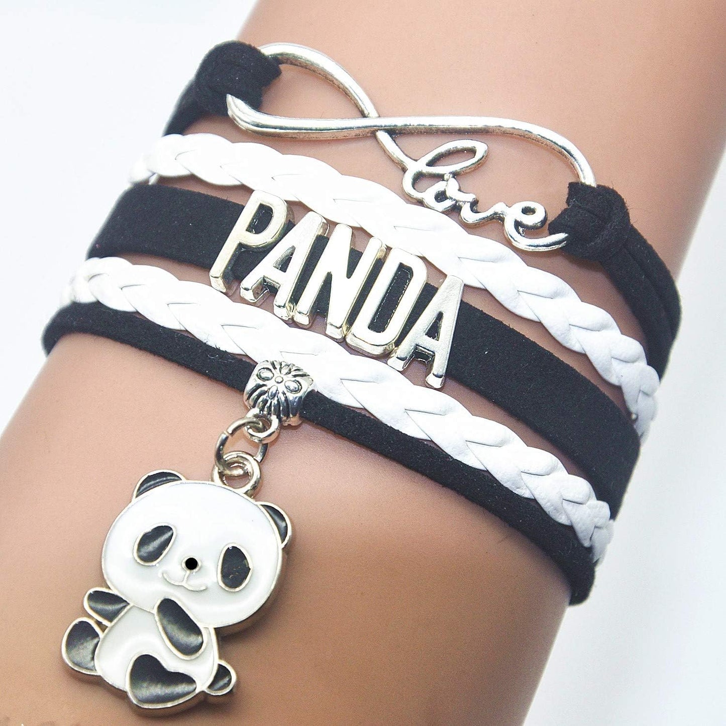 Panda Infinity Love Charm Bracelet - Perfect Gift for Panda Lovers and Fans