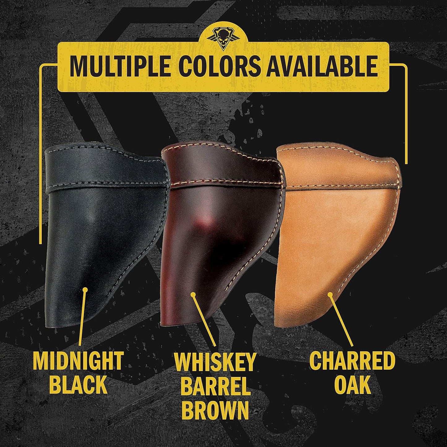 Defender Leather IWB Holster for J Frame Revolvers - Compatible with Ruger LCR, S&W 442/642, Taurus, Charter & More - Proudly Made in the USA