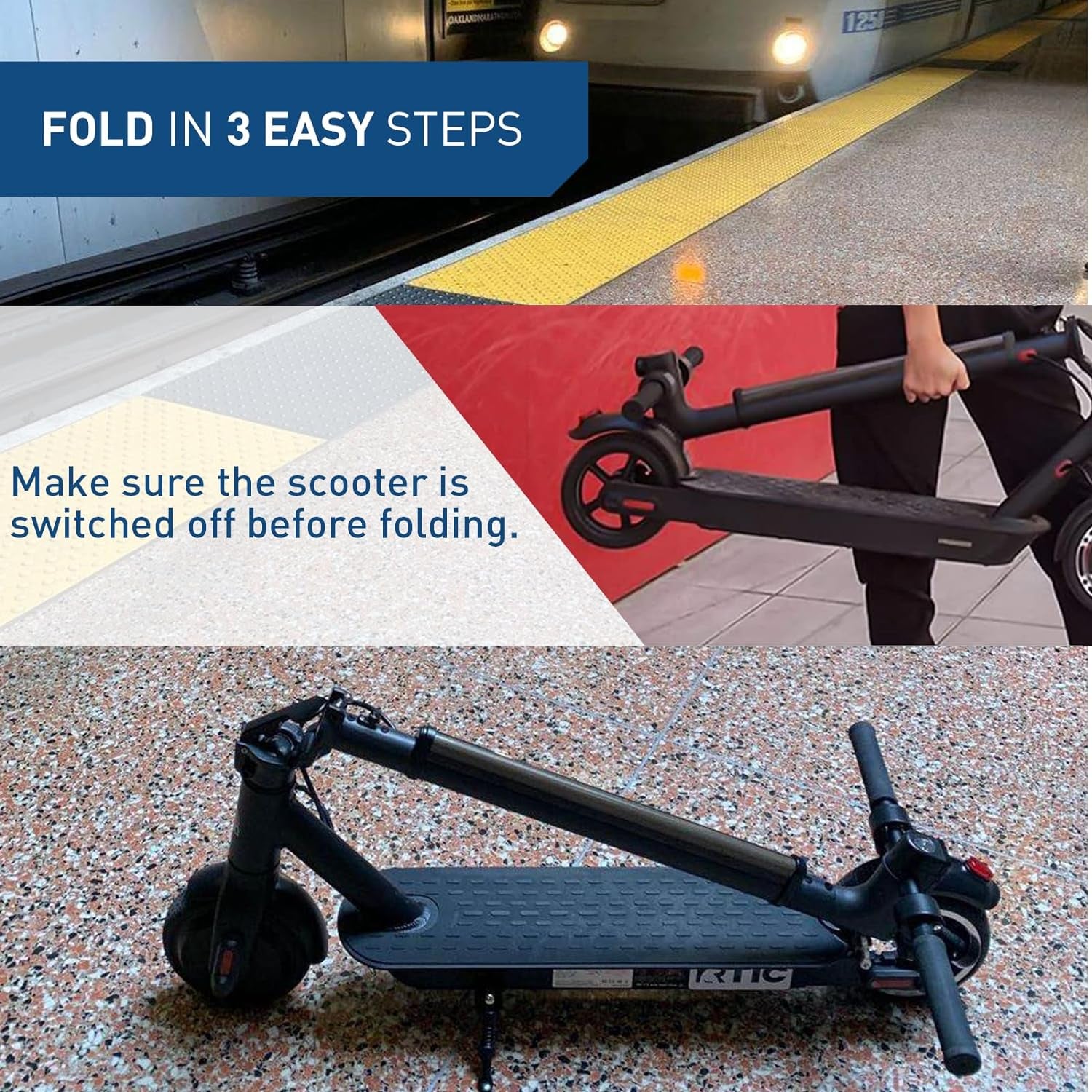 S2 Lite Electric Scooter - Compact & Portable with 10.6 Miles Range, 13 MPH Speed, Perfect for Teens with 6.5" Solid Tires