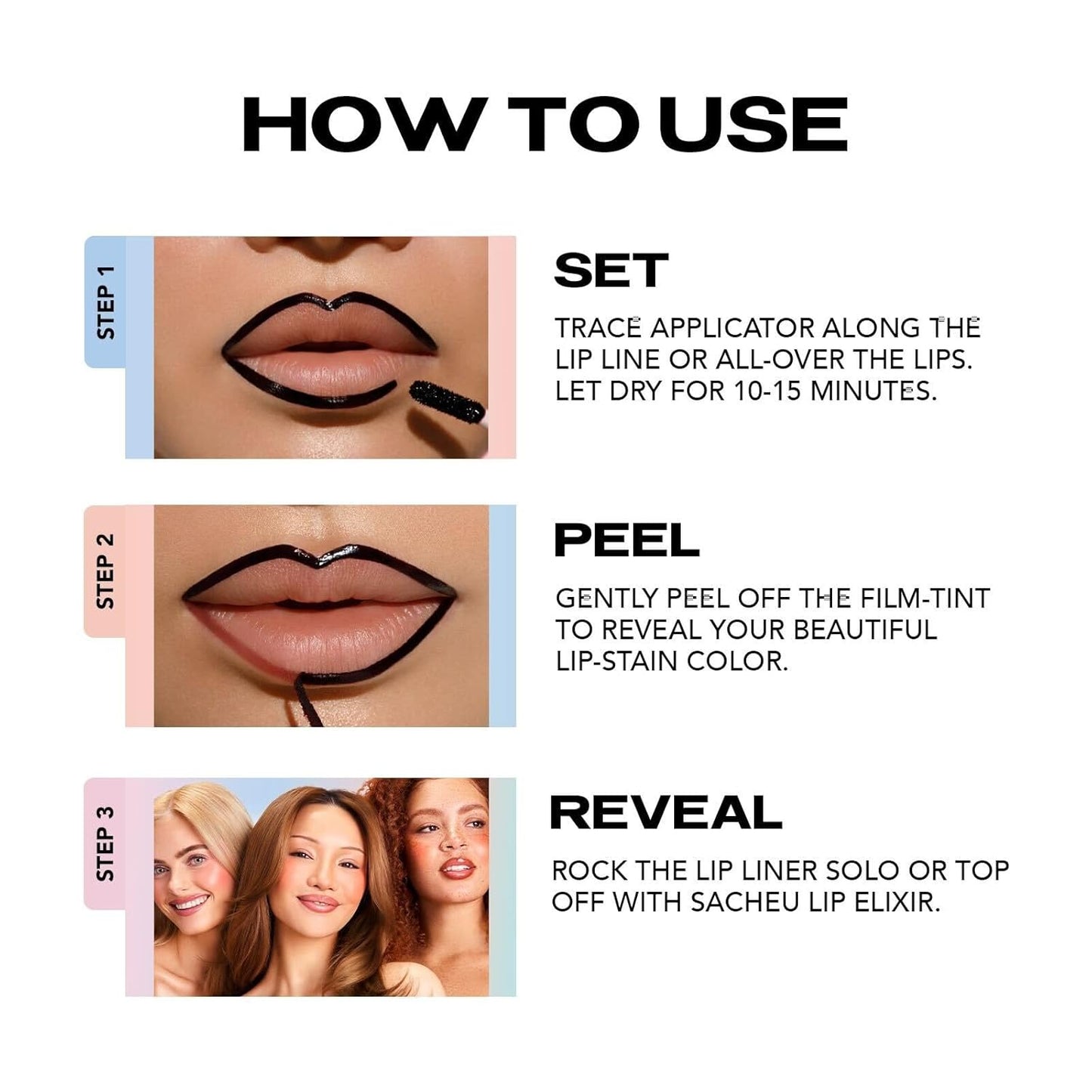 Stay-N Rose Peel-Off Lip Stain - Long-Lasting Color for Effortless Beauty