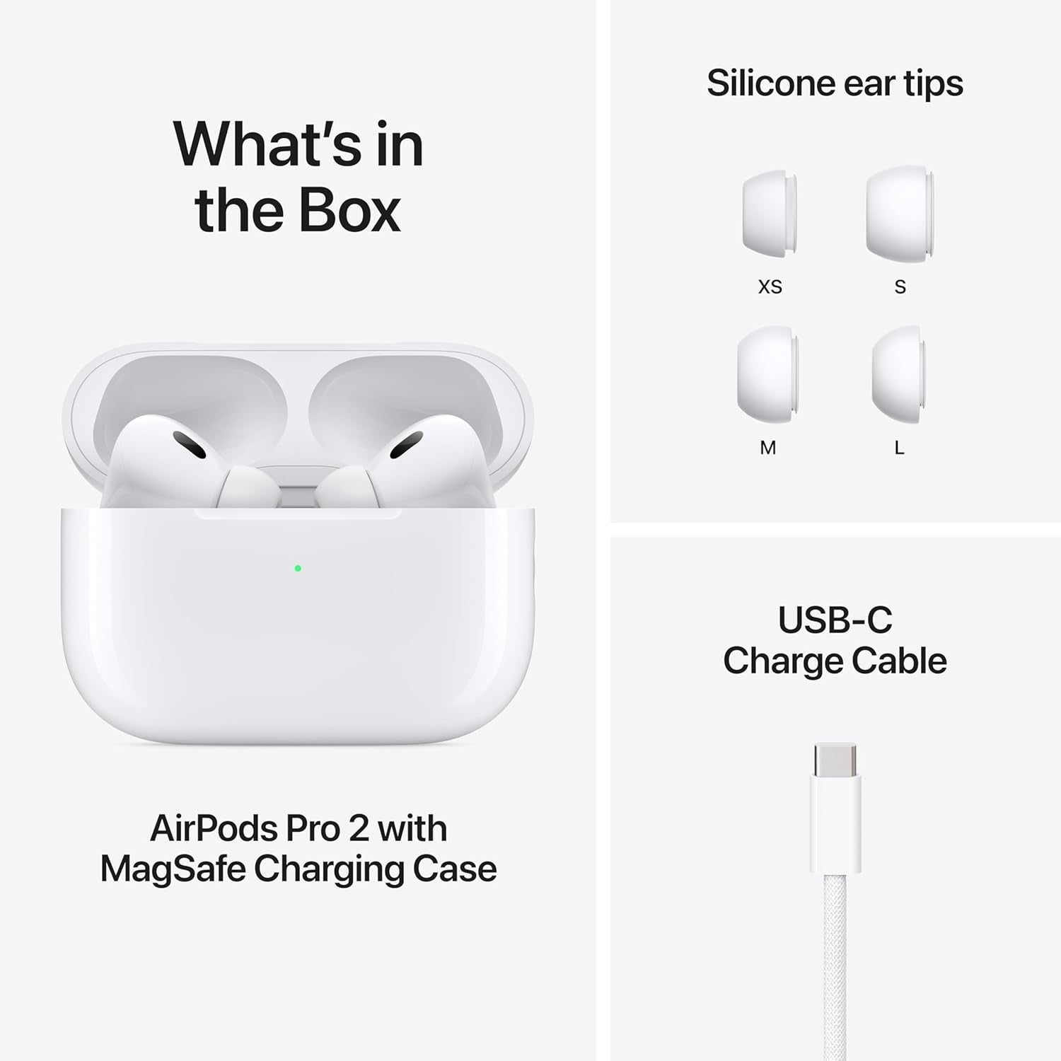 Experience Uninterrupted Bliss with the AirPods Pro 2nd Gen (USB-C) | Enhanced Noise Cancelling Wireless Earbuds