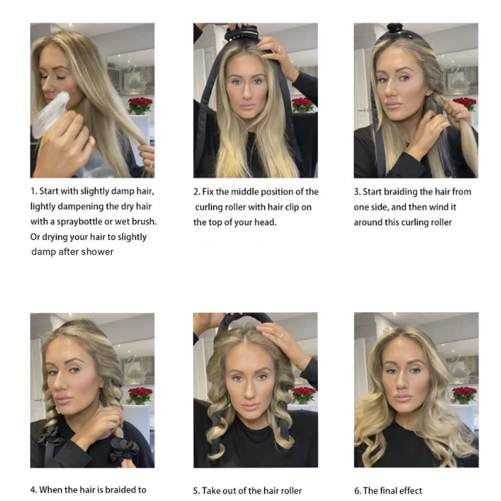 Heatless Curling Rod Headband | No-Heat Hair Styler