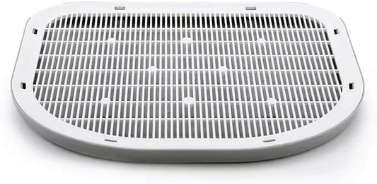 Premium Cat Litter Trapping Mat - Waterproof, Washable Double-Layer Design for Easy Clean and Less Waste (19.29" x 14.96", Grey)