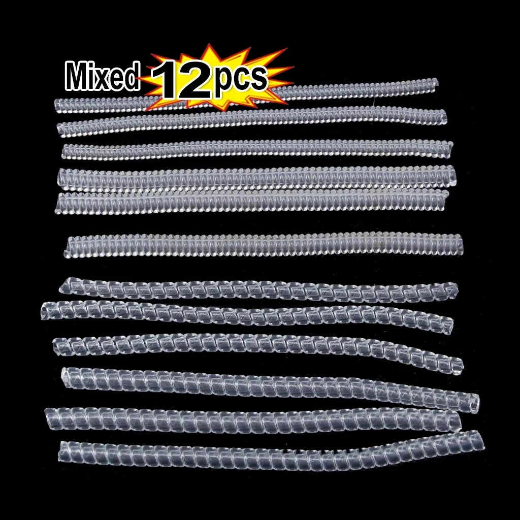 12PCS Silicone Invisible Ring Size Resizer - 8 Sizes Adjustable Clear Tighteners for Perfect Fit