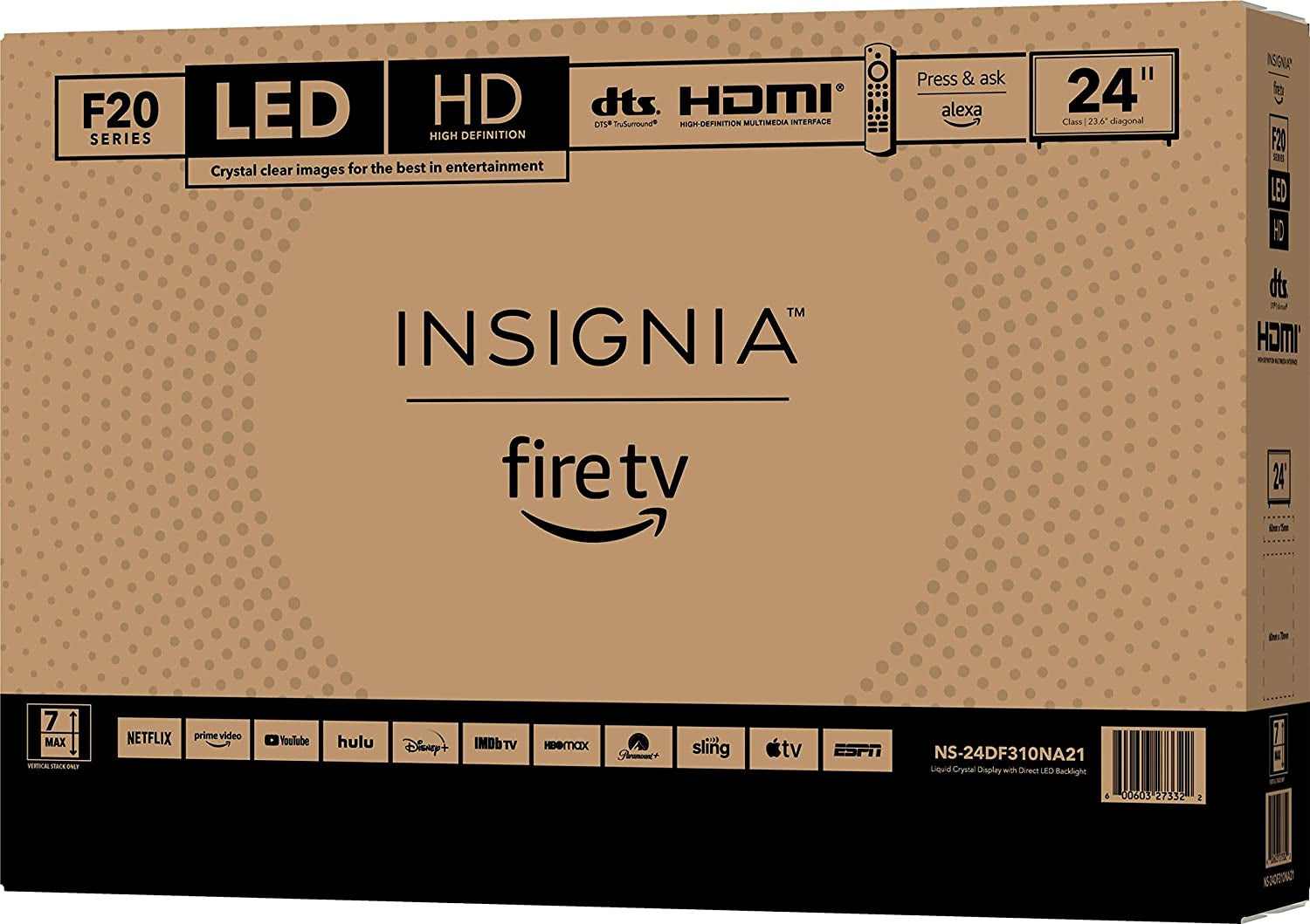24-Inch F20 Series Smart HD 720P Fire TV - 2020 Model for Stunning Viewing Experience