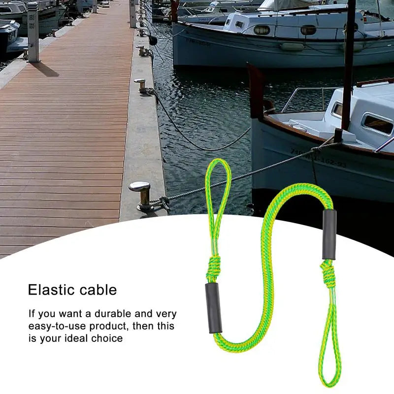Elastic Dock Line Bungee Jet Ski Rope Kayak Tie down Boat Shock Absorb Bungee Dock Line