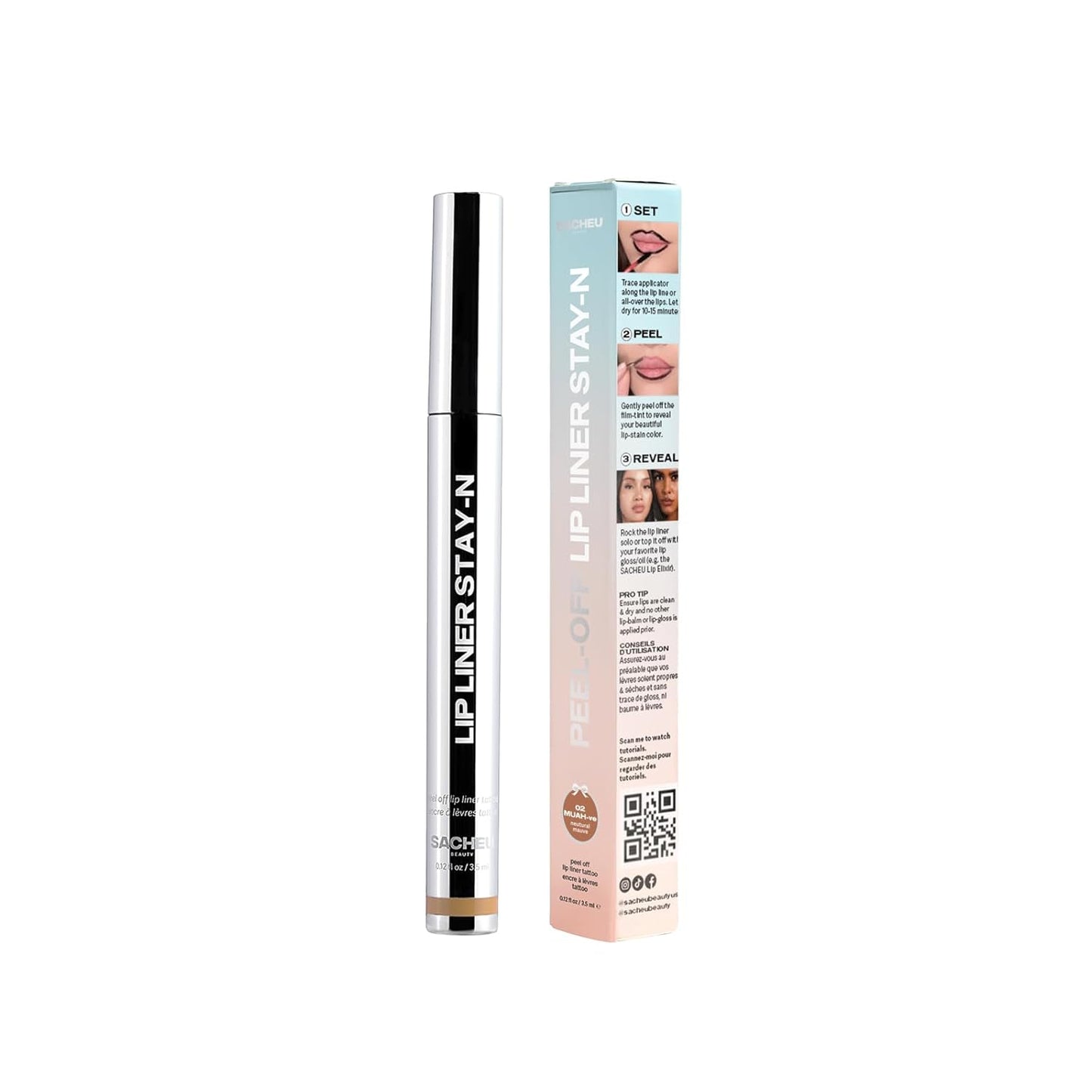 Stay-N Rose Peel-Off Lip Stain - Long-Lasting Color for Effortless Beauty