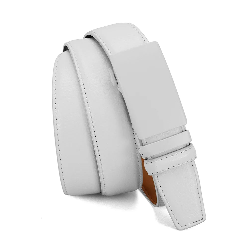 Men's Premium Leather Business Belt - Classic Alloy Buckle, Adjustable & Stylish for Casual & Formal Wear