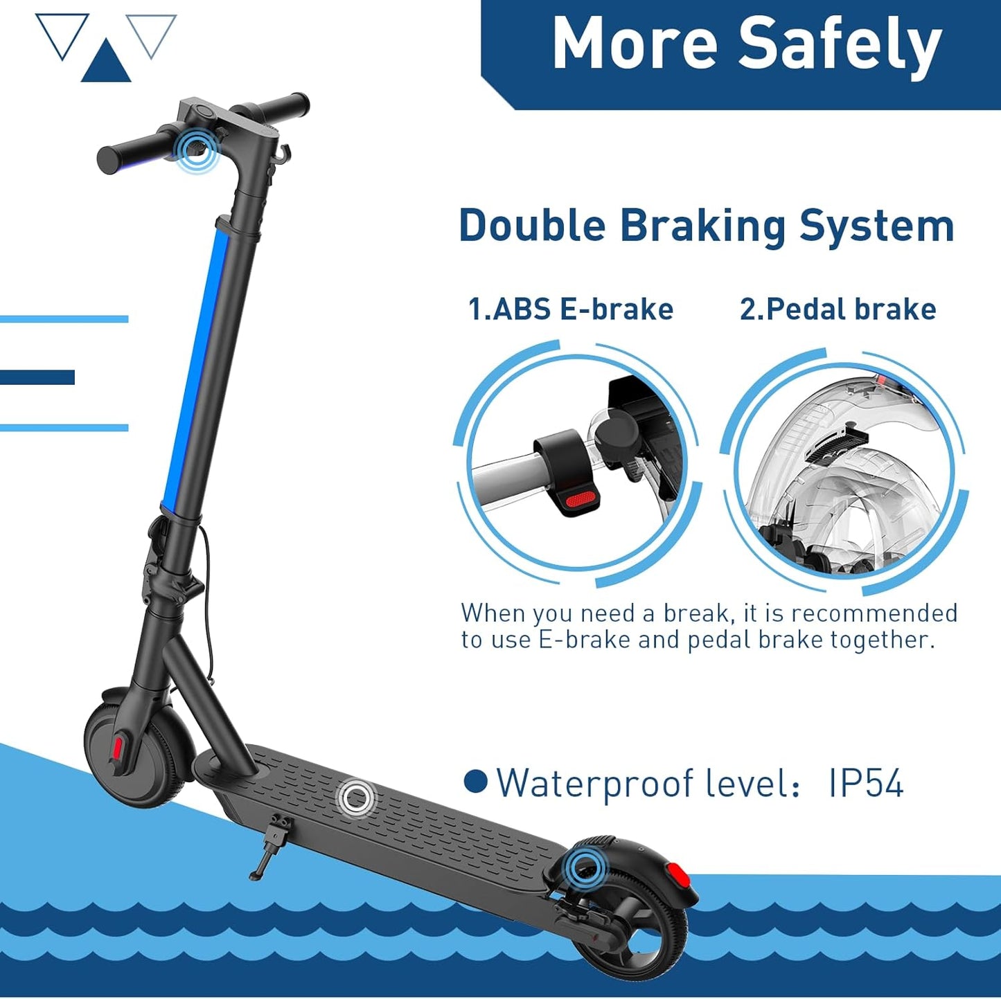 S2 Lite Electric Scooter - Compact & Portable with 10.6 Miles Range, 13 MPH Speed, Perfect for Teens with 6.5" Solid Tires