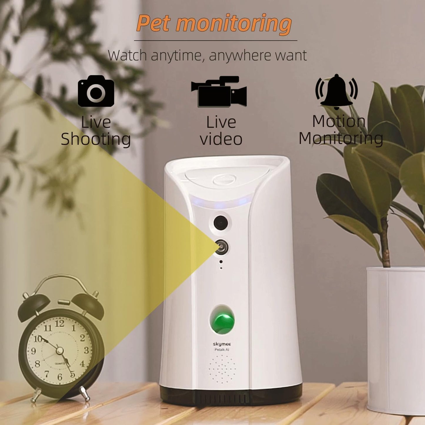 Pet Camera with Treat Dispenser | Wifi, Night Vision