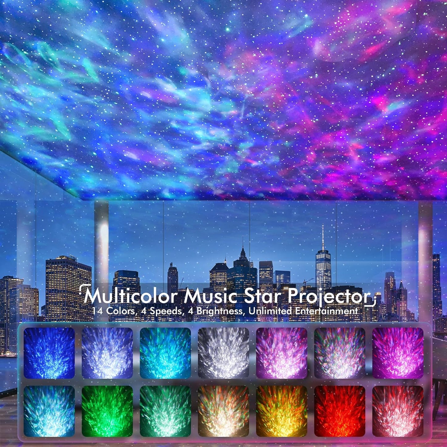Galaxy Projector LED Night Light | Starry Sky
