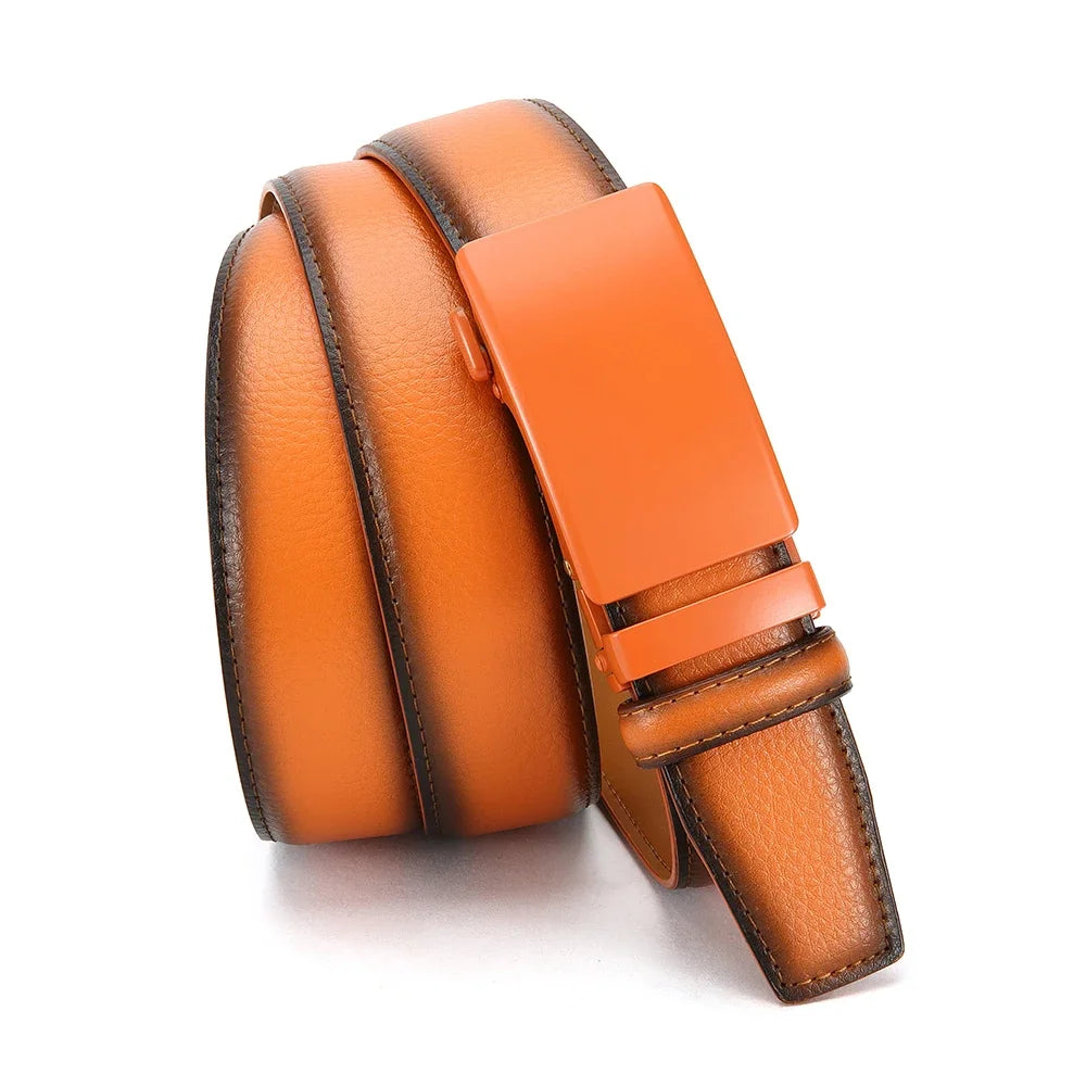Men's Premium Leather Business Belt - Classic Alloy Buckle, Adjustable & Stylish for Casual & Formal Wear
