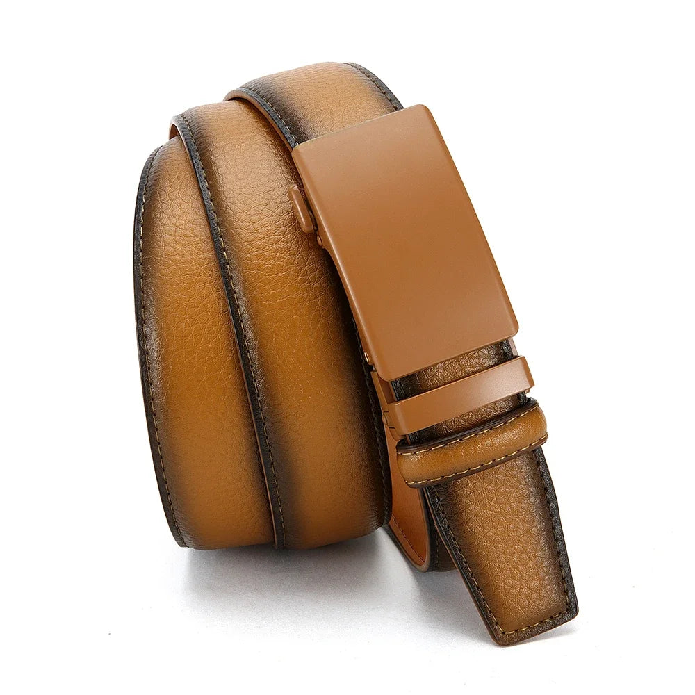 Men's Premium Leather Business Belt - Classic Alloy Buckle, Adjustable & Stylish for Casual & Formal Wear