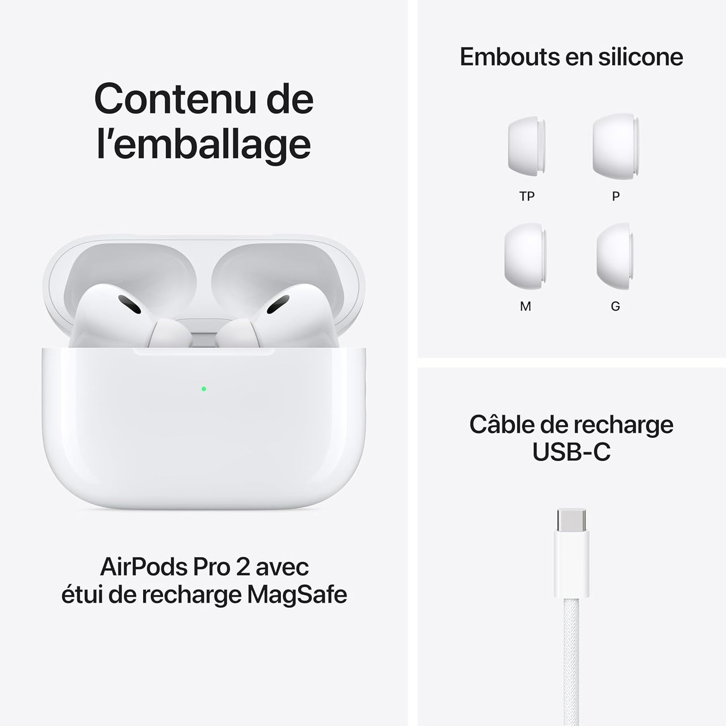 Experience Uninterrupted Bliss with the AirPods Pro 2nd Gen (USB-C) | Enhanced Noise Cancelling Wireless Earbuds