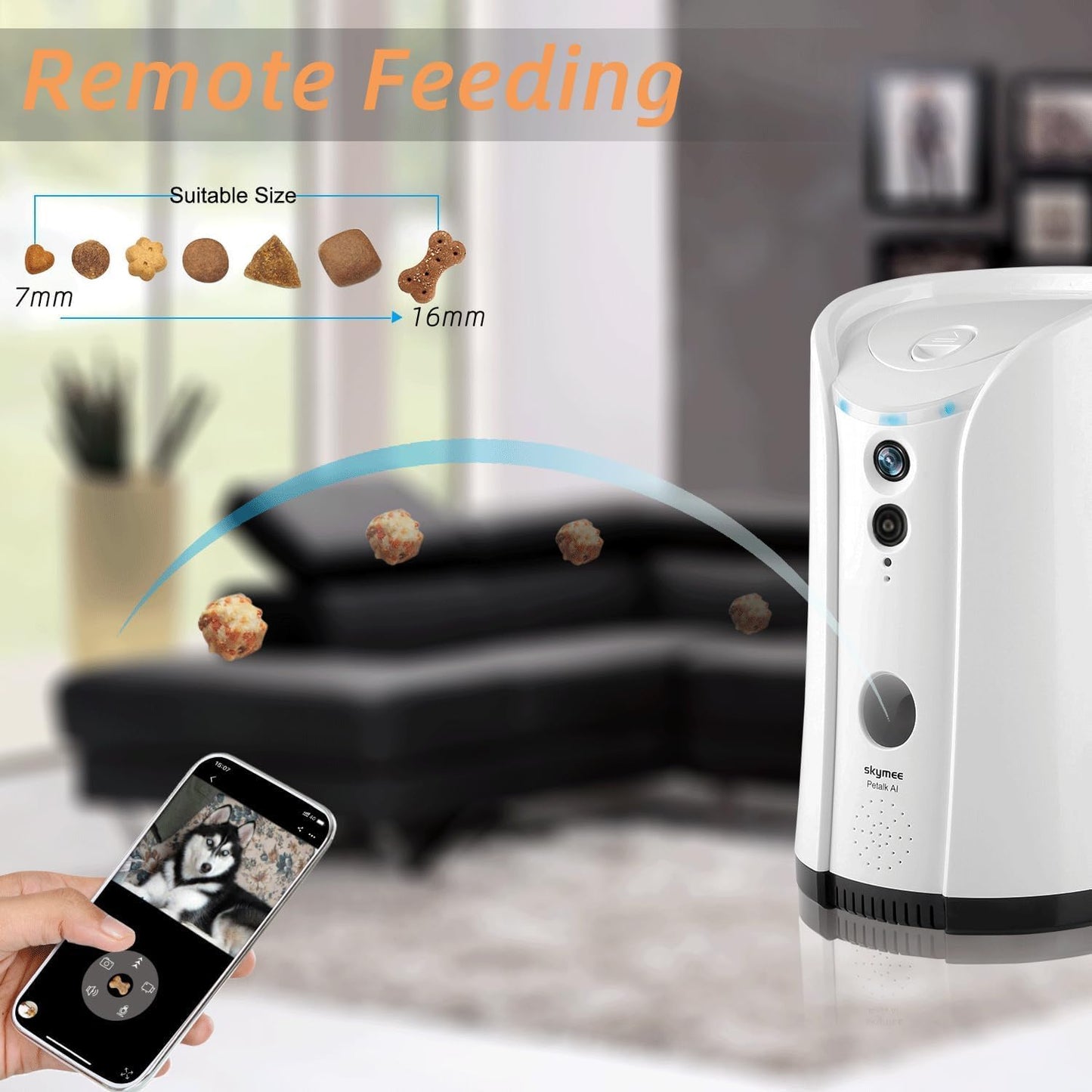 Pet Camera with Treat Dispenser | Wifi, Night Vision