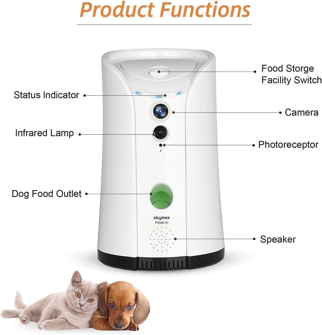 Pet Camera with Treat Dispenser | Wifi, Night Vision